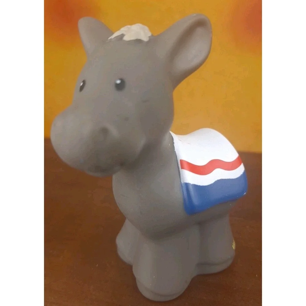 Fisher Price Little People Christmas‎ Nativity Donkey White Blanket 2005
